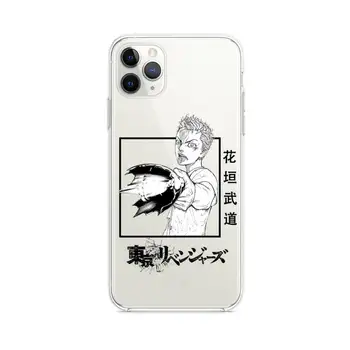 Anime Tokyo Răzbunătorul Manjiro Sano Telefon Caz Clar pentru iphone 12 11 Pro max mini XS 8 7 6 6S Plus X 5S SE 2020 XR acoperi