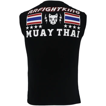 Arfightking Muay Thai fără mâneci vesta de lupta bărbați MMA sport broadcast fitness luptă rapid