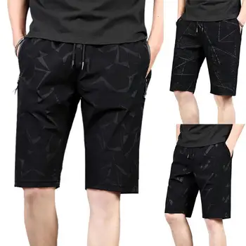Barbati Casual pantaloni Scurți de Vară pantaloni Scurți Cordon Ultra-moale Respirabil pantaloni Scurți de Plajă pentru Om Stil de Moda Pantaloni