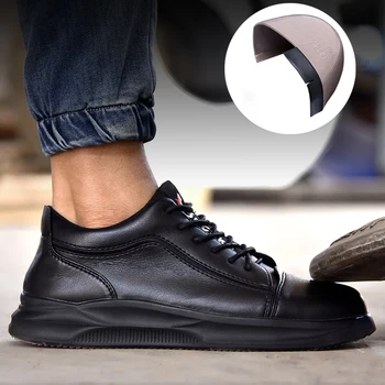Barbati Din Piele Pantofi De Protecție Anti-Opărire Industriale Pantofi Anti-Sparge Anti-Puncție Pantofi De Lucru Steel Toe Pantofi Impermeabil