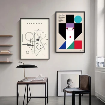 Bauhaus Pânză Și Herbert Bayer Arta Poster De Imprimare Living Home Decor Pictura Pe Perete