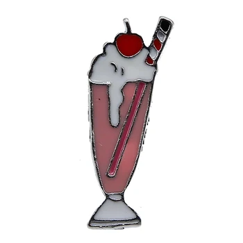 Bea Cupa Email Ace Pahar de Vin, Suc de Insigna Broșe Pin Rever Blugi Denim Cămașă Sac de Desene animate Bijuterii Creative Cadouri pentru Prieteni