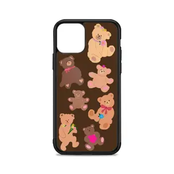 Bear-y Drăguț Telefon Caz pentru iPhone 12 mini 11 pro XS Max X XR 6 7 8 plus SE20 de Înaltă calitate TPU silicon si capac de plastic Dur