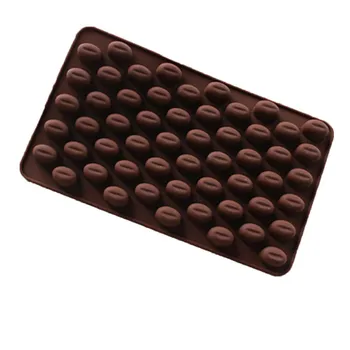 Boabe De Cafea Bomboane De Ciocolata Silicon Bakeware Mucegai Tort Se Topește Ceara Profesionala De Ciocolata Fasole Bucătărie Ciocolata Mucegai Instrumente Fierbinte
