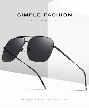 Brand de Lux pentru Bărbați ochelari de Soare Ochelari de Conducere Graident Lentila Polarizat ochelari de soare Piața de Metal Cadru ochelari de Soare pentru Barbati