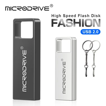 Breloc Metal Unitate Flash Usb Mini Pen drive 128GB 64GB 32GB 16GB USB 2.0 Flash Drive Pendrive Usb Stick Personalizat LOGO-ul Flash USB