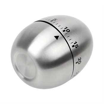 Bucătărie Timer 60 Minute, Ceasul De Numărare Creative Acasă Din Oțel Inoxidabil Ou Mecanice Timp De Alarmă Instrumente De Gătit