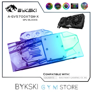 Bykski Acoperire Completă GPU Apă, Bloc Pentru VGA Gigabyte AMD Radeon GV5700XT Gaming OC 8G Card de Grafica Watercooler O-GV5700XTGM-X