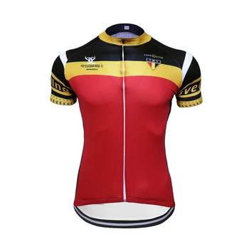 Calitate personalizate musculare roșii sublimare om ciclism jersey cu bicicleta mtb tricouri tricou de imprimare