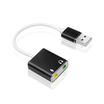 Card de Sunet extern USB de Tip C USB / 3.5 mm Jack USB Adaptor Audio pentru Căști Micphone pentru Macbook Laptop Calculator PC