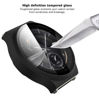 Caz de protecție pentru Huawei -Uita-te la GT 2 Pro Mat Ceas Acoperi Temperat Pahar Ecran Protector GT2 Pro Smartwatch