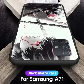 Caz de telefon Pentru Samsung Galaxy A51 A71 5G A21s A11 A31 A41 A91 A72 A12 A02s Silicon Moale Înapoi coque TPU Fundas Negru Tokyo Ghoul