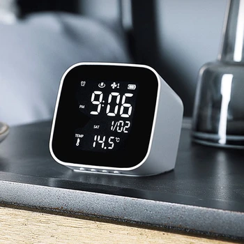 Ceas Electronic Digital Ceasuri De Alarmă Perpetuu Ceas De Masa Calendar Termometru De Purificare A Aerului Difuzor De Arome Desktop Ceas