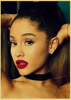 Celebra cântăreață și actriță Americană Ariana Grande Retro Afișe de Hârtie Kraft Printuri Acasă/ Camera/Bar Decor Perete Autocolante