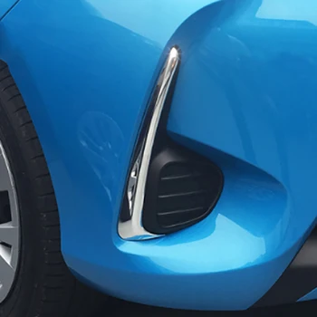 Chrome lămpii de Ceață Față Benzi de Acoperire pentru Toyota Yaris Vitz 2017 2018 Bara Accesorii Tapiterie Auto-Styling