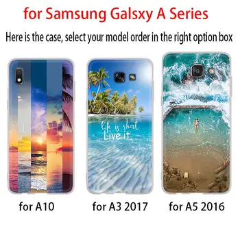 Clar Mare, Cer, plajă cu Nisip Caz Pentru Samsung Galaxy A12/A20/A51/A70/A20s/A21s/A32/A50/A50s/A42/A52/A72 5G A8 A7 A6 2018 Acoperire