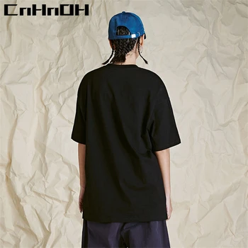 CnHnOH Original țară valul de sex masculin tide marca scurt cu mâneci lungi pierde bf tendință ins strada hip-hop fantomă caracter t-shirt 9118