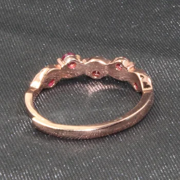 CoLife moda Bijuterii argint 925 inel cu rubin pentru tineri fata de 2,5 mm rotund naturale rubin argint inel argint rubin bijuterii