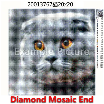 Complet Piața Diamant pictura Cruce cusatura de Animale pisica 3D DIY Diamant mozaic cal Lup Full Diamant Rotund, broderie tigru pasăre