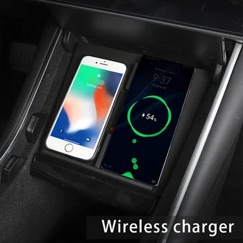 Consola centrala wireless Pentru Tesla Model 3 Accesorii Auto, Centru de Protecție Panou de Tesla Model cu Trei Accesorii