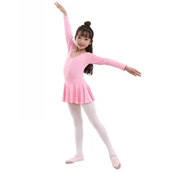 Copii Chilot Dans Balet Colanti pentru Fete de Stocare a Copiilor de Catifea Solid Alb, Dres Fete Colanti