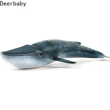 Copii imitație de statică reală inima creaturi marine, mamifere marine balena balena albastra model de jucărie ornamente