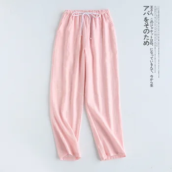 Cuplu pantaloni Bumbac Somn Pantaloni de Pijama Somn Fundul 21-329