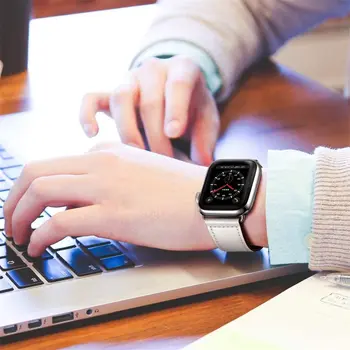 Curea din piele Pentru Apple watch band 44mm 40mm 42mm 38mm 44 mm Smartwatch Accesorii brățară iWatch 3 4 5 6 se trupă