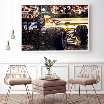 Curse De F1 McLaren Poster Pânză De Curse De Formula Unu Perete Imagine Imprimeuri Nordice Living Modern Decor Acasă De Artă Fara Rama