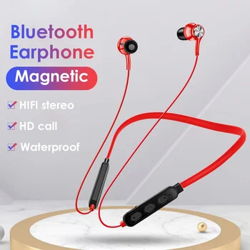 Căști fără fir Bluetooth Magnet stereo Bass cu Cască Cu Microfon tip Universal sport rezistent la apa de susținere Pavilioane