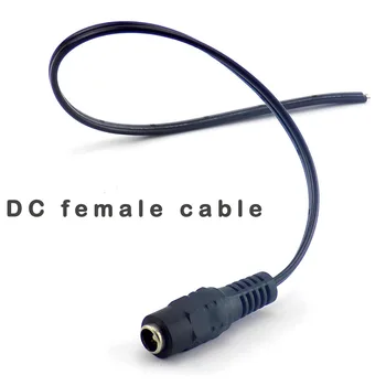 DC Masculin Feminin de Alimentare 12V Fir Jack 5.5x2.1mm Adaptor Conectori cu Cablu Pentru Benzi cu LED-uri de Lumină 1/5/10 buc