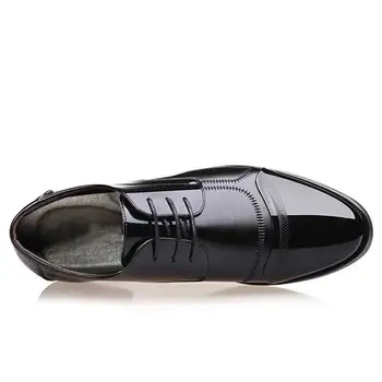 De afaceri de Lux, Pantofi OXford Barbati Respirabil PU Piele Pantofi de Cauciuc Formale Pantofi Rochie de Birou de sex Masculin Parte Pantofi de Nunta