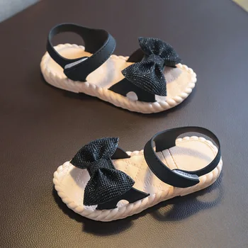 De vară pentru Copii Pantofi de Moda Printesa Dulce pentru Copii Sandale pentru Fete Copilul Copilul Moale Respirabil Hoolow Arc Pantofi