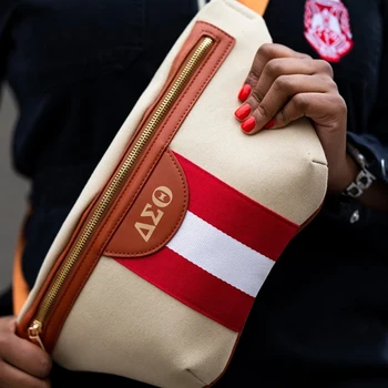 Delta Sigma Theta Moda tipărite sac de mesager de călătorie talie sac geantă de umăr