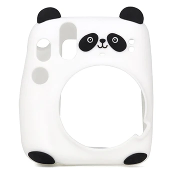 Desene animate drăguț Urs Panda Silicon Moale Camerei de Protecție Caz Acoperire Geanta de transport pentru Instax Mini 11 Film Camera Instant