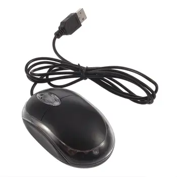 Design Ergonomic USB Cablu Optic Maus de Gaming Mouse Gamer LED-uri Pentru DELL ASUS Computer Laptop Negru
