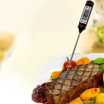 Digital Termometru de Carne de Gătit Mâncare Bucătărie, GRĂTAR Sonda de Apa Lapte Ulei Lichid Cuptor Digital Temperaure Senzor Metru Termocuplu