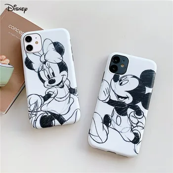 Disney original caz de telefon pentru iPhone11case12Promax 11 12 7 8Plus XR XS XSMAX Mickey capacul telefonului