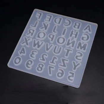Diy picătură de cristal plastic mucegai întreaga bord scrisoare număr de mucegai decor scrisoare de mucegai silicon