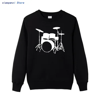 DJ Trupa Instrumente Muzicale brand bărbați jachete Amuzant O-Gât pulovere de imprimare Bumbac hoodies pentru îmbrăcăminte top942
