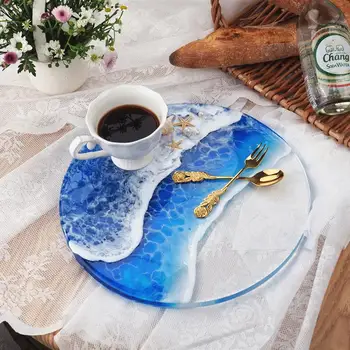 Dreptunghi rotund Mâner Tavă de Silicon, Rășină Coaster Mucegai Pentru DIY Cristal Rășină Epoxidică Coaster Decor Acasă Rasina de Artizanat