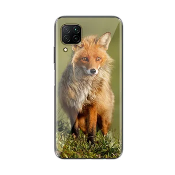 Drăguț fox Pentru Huawei P40 P30 P20 P10 P9 P8 Lite E 5G 2017 2019 Pro Plus TPU Caz Telefon din Silicon