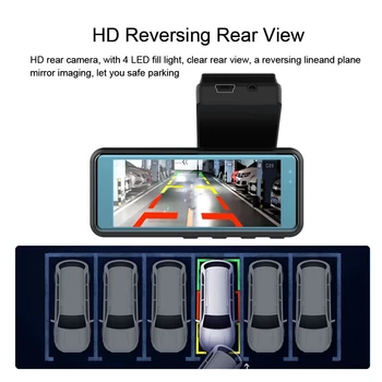 DVR auto Dash Camera retrovizoare Video Recorder 3.16