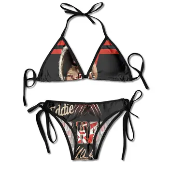 Eddie Van Halen Negru Semnătura 2021 Moda 2021 Bikini Costume de baie Femei costume de Baie Femei Costume de baie, Cadă Priza