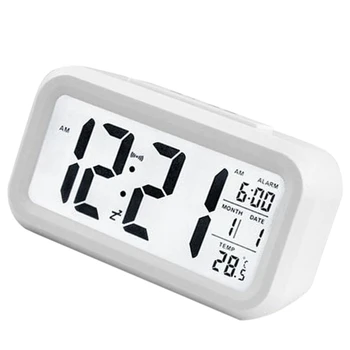 Electric Desktop Ceas de Masa cu Alarma Electronic Digital de Mare Ecran cu LED-uri Ceas de Birou de Date Timp Calendar de Birou Ceas
