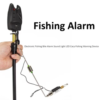 Electronice fără Fir de Pescuit la Crap de Alarmă Set de Pescuit Musca Sunet de Alarmă de Lumină LED-uri de Pescuit la Crap Dispozitiv de Avertizare Indicator Alarmă