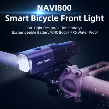 Enfitnix Navi800 Smart Biciclete Faruri 800 de lumeni Fata de Lumina Usb Reîncărcabilă Road Biciclete de Munte Comutator Automat Lumina