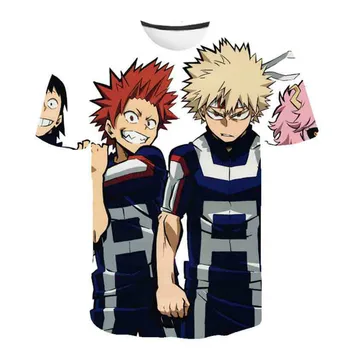 Eroul meu mediul Academic baietel T-shirt Îmbrăcăminte pentru Copii Anime Japonez T-shirt de Imprimare 3D Top Graphic Shirt Anime Îmbrăcăminte