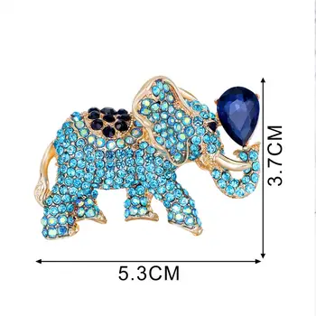 Europene și Americane de aliaj full diamond acrilice elefant brosa exagerat de animale îmbrăcăminte broșă corsaj AL712
