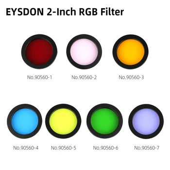 EYSDON 2 Inch Telescop Filtru RGB M48*0.75 Fire Astro Optica Filtre pentru Telescoape Astronomice Lentile Oculare